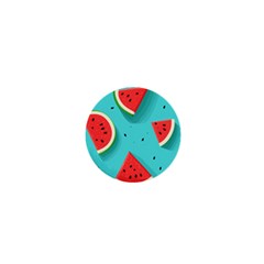 Watermelon Fruit Slice 1  Mini Magnets by Bedest