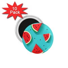 Watermelon Fruit Slice 1 75  Magnets (10 Pack)  by Bedest