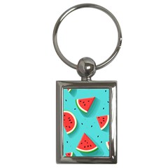 Watermelon Fruit Slice Key Chain (rectangle) by Bedest