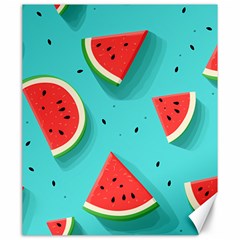 Watermelon Fruit Slice Canvas 20  X 24  by Bedest