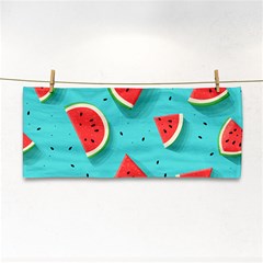 Watermelon Fruit Slice Hand Towel by Bedest