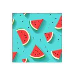 Watermelon Fruit Slice Satin Bandana Scarf 22  X 22  by Bedest