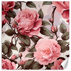 Rose Flower Seamless Canvas 12  X 12  by Bedest