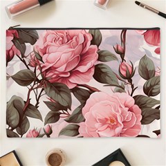 Rose Flower Seamless Cosmetic Bag (xxxl) by Bedest