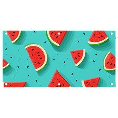 Watermelon Fruit Slice Banner And Sign 4  X 2 