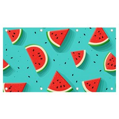 Watermelon Fruit Slice Banner And Sign 7  X 4  by Bedest