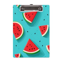 Watermelon Fruit Slice A5 Acrylic Clipboard by Bedest