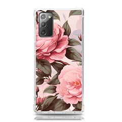 Rose Flower Seamless Samsung Galaxy Note 20 Tpu Uv Case by Bedest