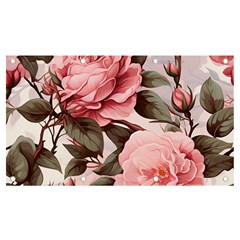 Rose Flower Seamless Banner And Sign 7  X 4  by Bedest