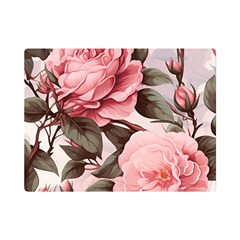 Rose Flower Seamless Premium Plush Fleece Blanket (mini) by Bedest