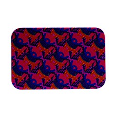 Purple Blue Abstract Pattern Open Lid Metal Box (silver)  