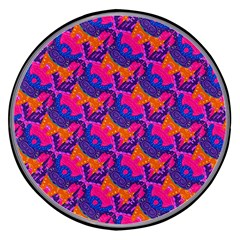 Purple Blue Abstract Pattern Wireless Fast Charger(black) by Bedest