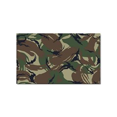 Camouflage Pattern Fabric Sticker Rectangular (10 Pack) by Bedest