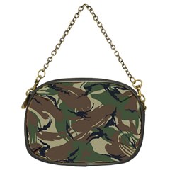 Camouflage Pattern Fabric Chain Purse (one Side) by Bedest