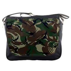 Camouflage Pattern Fabric Messenger Bag by Bedest