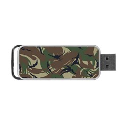 Camouflage Pattern Fabric Portable Usb Flash (one Side) by Bedest