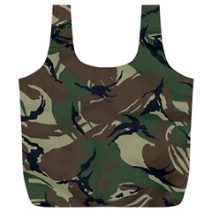 Camouflage Pattern Fabric Full Print Recycle Bag (xl) by Bedest