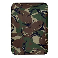 Camouflage Pattern Fabric Rectangular Glass Fridge Magnet (4 Pack) by Bedest