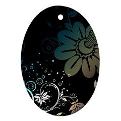 Flower Abstract Desenho Ornament (Oval)