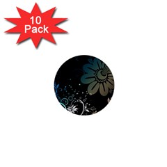 Flower Abstract Desenho 1  Mini Buttons (10 pack) 