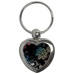 Flower Abstract Desenho Key Chain (Heart)