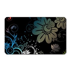 Flower Abstract Desenho Magnet (Rectangular)