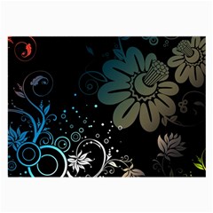 Flower Abstract Desenho Large Glasses Cloth