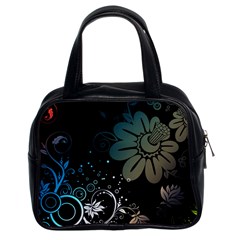 Flower Abstract Desenho Classic Handbag (Two Sides)