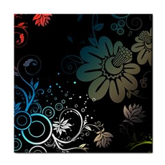 Flower Abstract Desenho Face Towel