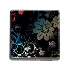 Flower Abstract Desenho Memory Card Reader (Square 5 Slot)