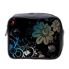 Flower Abstract Desenho Mini Toiletries Bag (Two Sides)