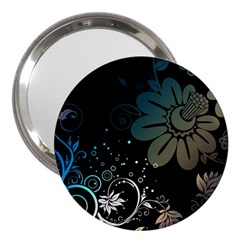 Flower Abstract Desenho 3  Handbag Mirrors