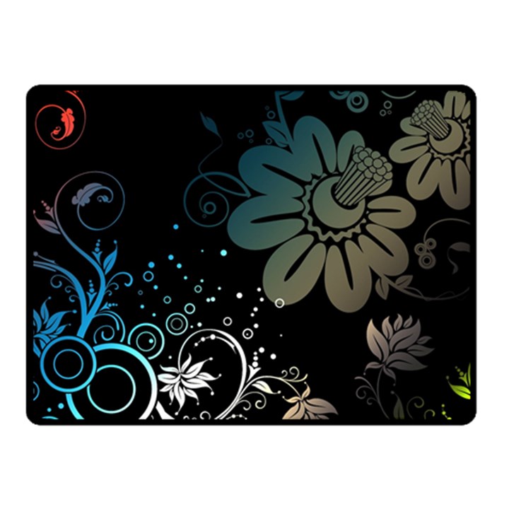 Flower Abstract Desenho Two Sides Fleece Blanket (Small)