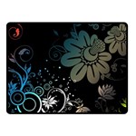 Flower Abstract Desenho Two Sides Fleece Blanket (Small) 45 x34  Blanket Back