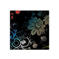 Flower Abstract Desenho Satin Bandana Scarf 22  x 22 