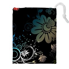 Flower Abstract Desenho Drawstring Pouch (5XL)