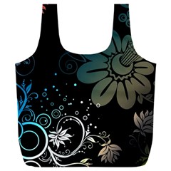 Flower Abstract Desenho Full Print Recycle Bag (XXL)