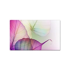 Leaf Desenho Micro Sticker (rectangular) by Bedest