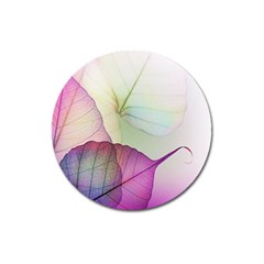 Leaf Desenho Micro Magnet 3  (round) by Bedest