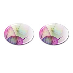 Leaf Desenho Micro Cufflinks (oval) by Bedest