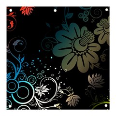 Flower Abstract Desenho Banner and Sign 3  x 3 