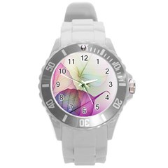 Leaf Desenho Micro Round Plastic Sport Watch (l) by Bedest