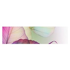 Leaf Desenho Micro Oblong Satin Scarf (16  X 60 ) by Bedest