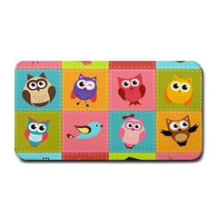 Owls Pattern Abstract Art Desenho Vector Cartoon Medium Bar Mat by Bedest