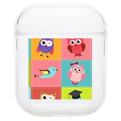 Owls Pattern Abstract Art Desenho Vector Cartoon Soft Tpu Airpods 1/2 Case by Bedest