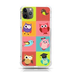 Owls Pattern Abstract Art Desenho Vector Cartoon Iphone 11 Pro Max 6 5 Inch Tpu Uv Print Case by Bedest