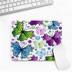 Butterflies Abstract Background Colorful Desenho Vector Small Mousepad by Bedest