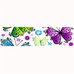 Butterflies Abstract Background Colorful Desenho Vector Large Bar Mat by Bedest