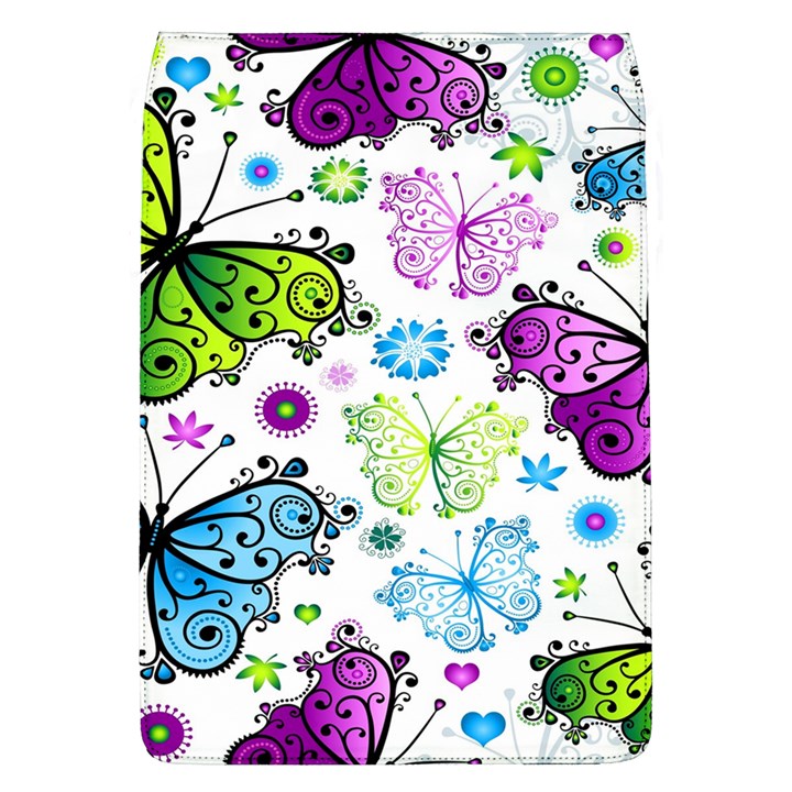 Butterflies Abstract Background Colorful Desenho Vector Removable Flap Cover (L)