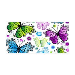 Butterflies Abstract Background Colorful Desenho Vector Yoga Headband by Bedest